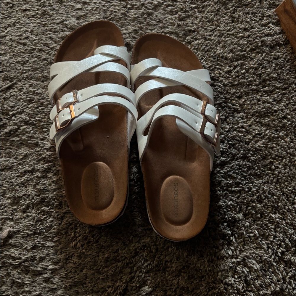 White Strappy Sandals